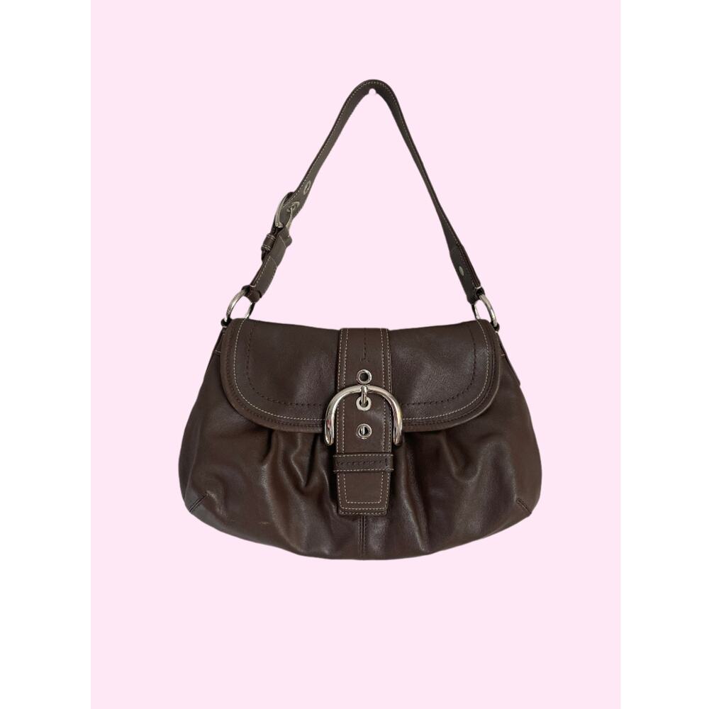 Vintage Brown Leather Coach Bag